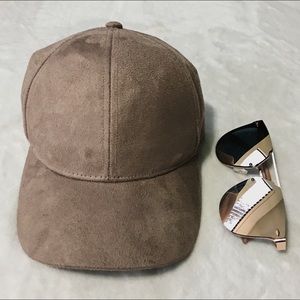 H&M Fuzzy Taupe Hat